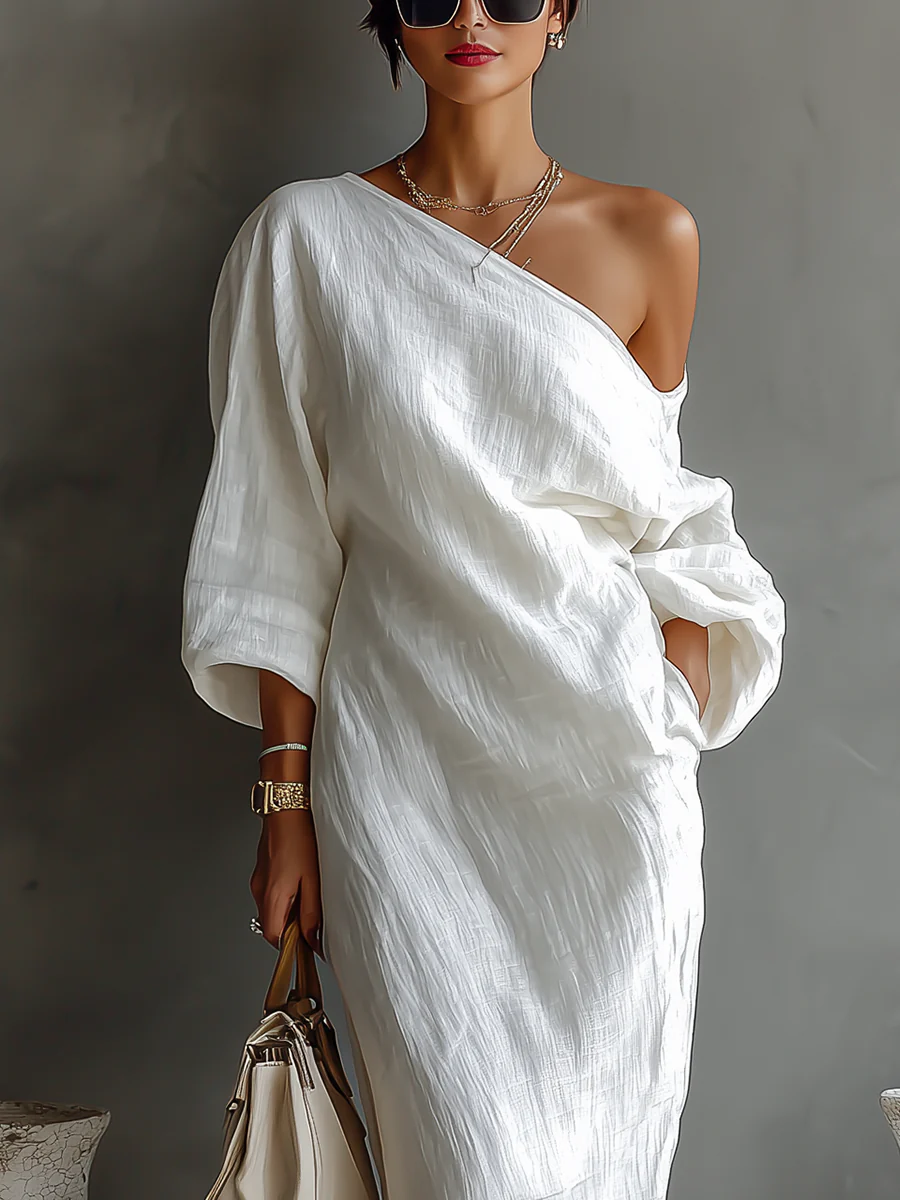 Doortje | Asymmetrisches One-Shoulder-Maxikleid
