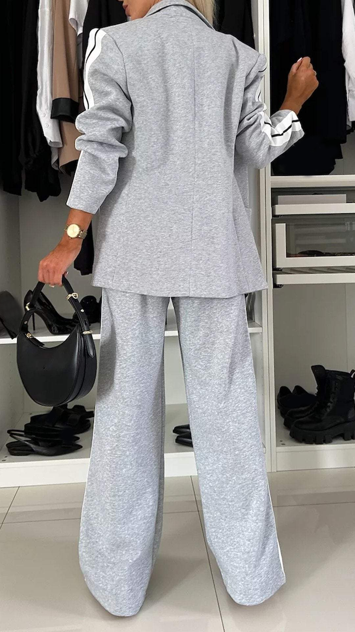 Geeske | Pantalon large avec bande sportive