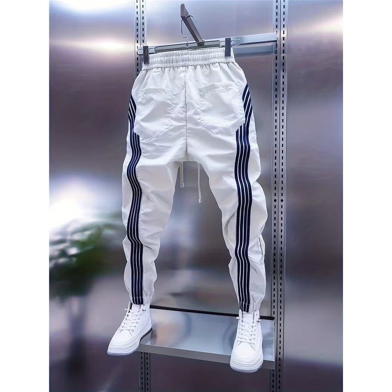 Daan | Striped Joggers with Elasticated Ankles