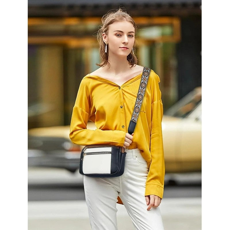 Mila | Verstellbare Schultertasche mit Blumenmuster