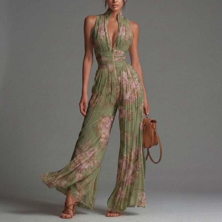 Zineb | Wide-Leg Jumpsuit met V-hals