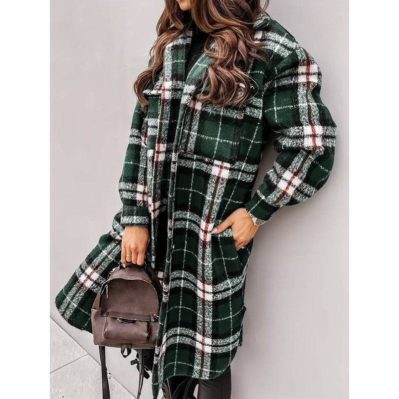 Elline | Chaqueta holgada de cuadros