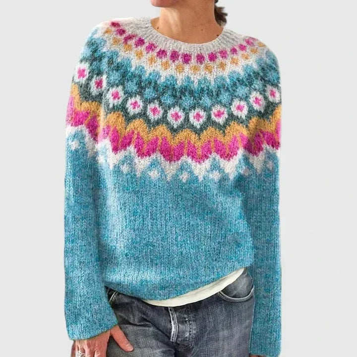 Yvanderrah | Fair Isle Motief Met Ronde Hals Trui