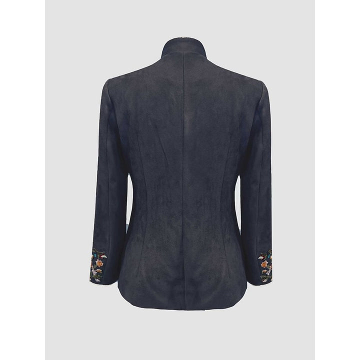 Sofia | Geborduurde blazer met stand-up kraag