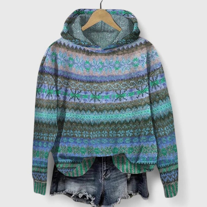 Elyvanyah | Retro Gedetailleerde Hoodie