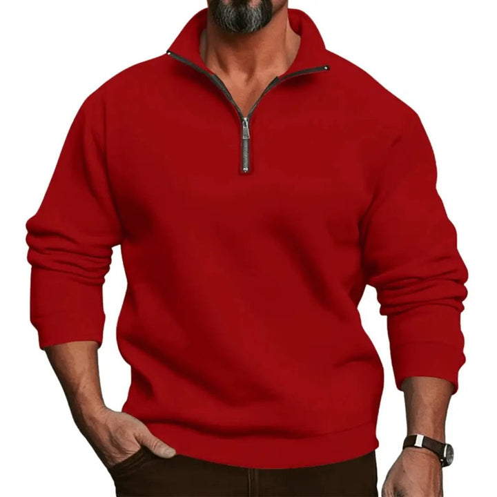 Reymond | Stijlvolle quarter-zip met ribbels
