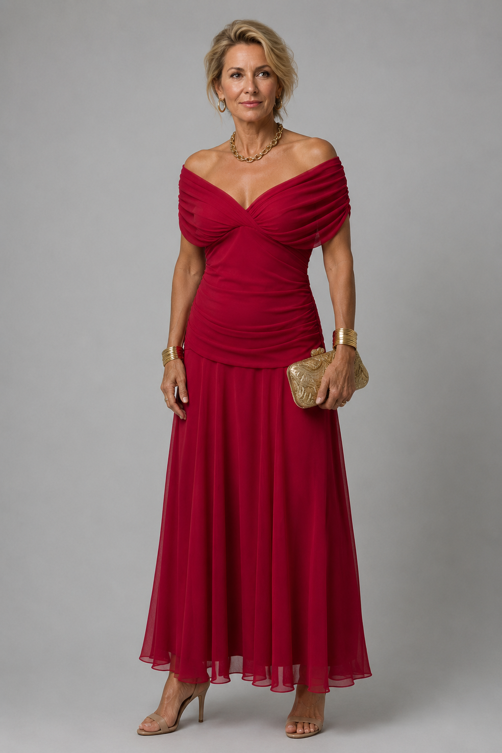 Neeltje | Robe midi fleurie drapée