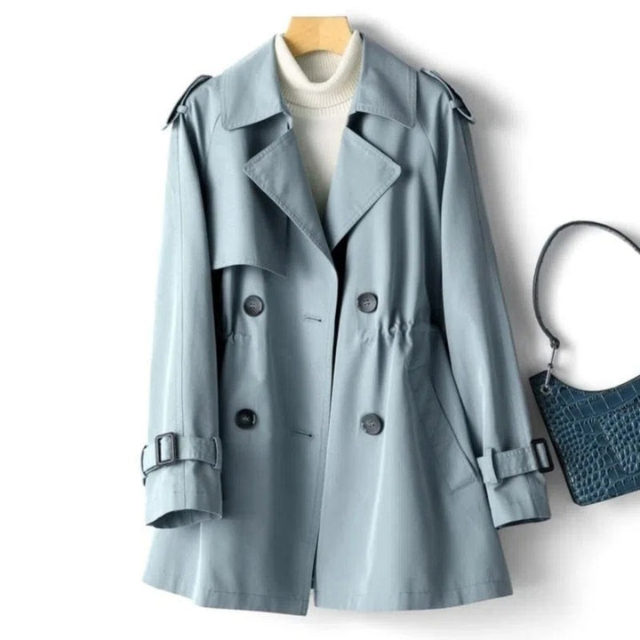 Manel | Trenchcoat met dubbele knopenrij