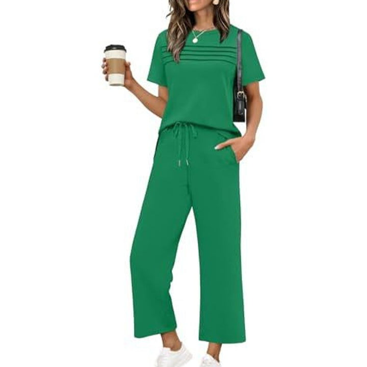 Anna | Relaxed Fit Loungeset met wijde pijpen
