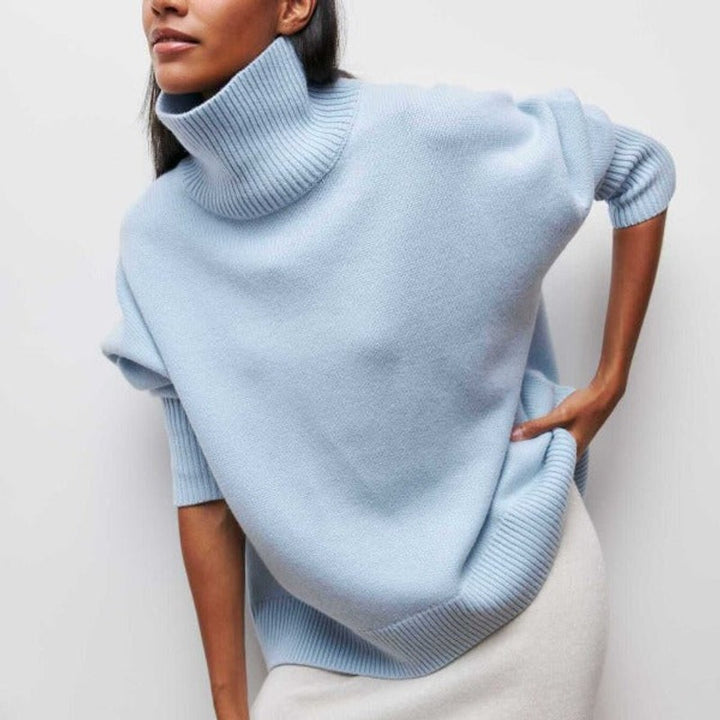 Adrianelys | High-Collar Sweater