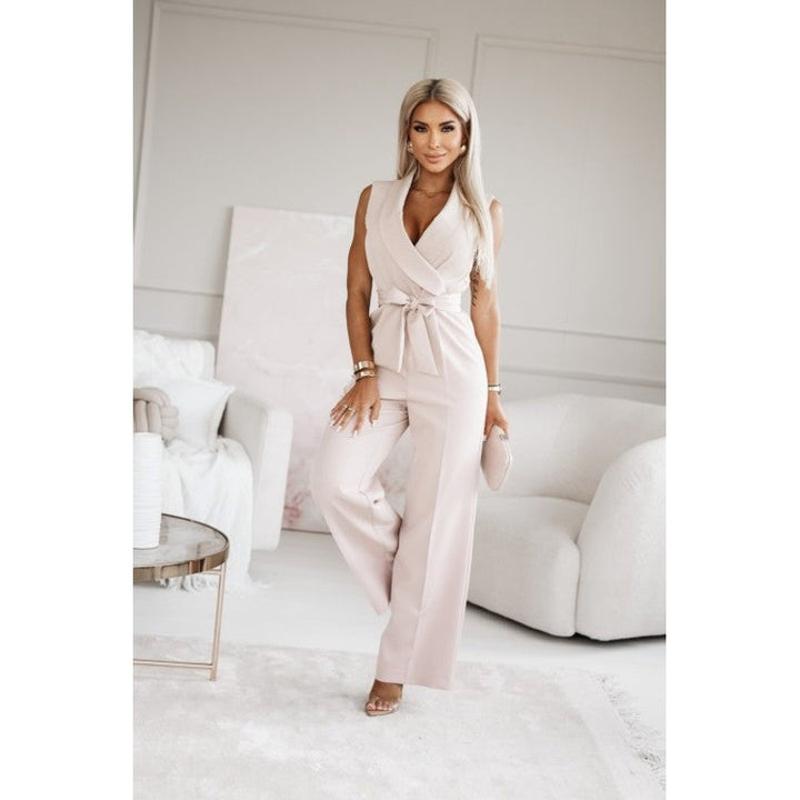 Josephine | Wijdpijp Jumpsuit met Ceintuur