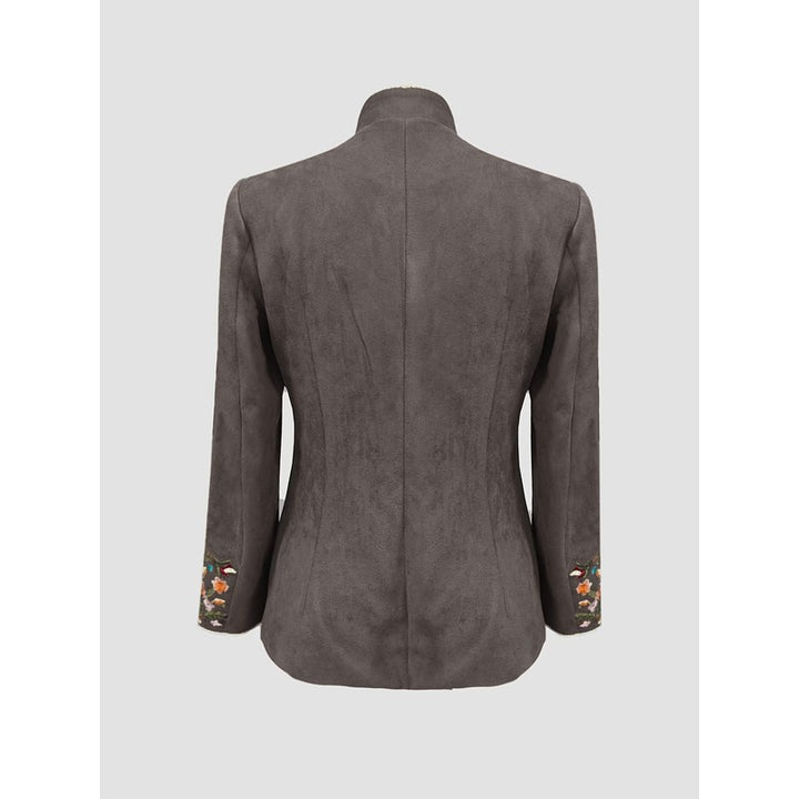 Sofia | Geborduurde blazer met stand-up kraag