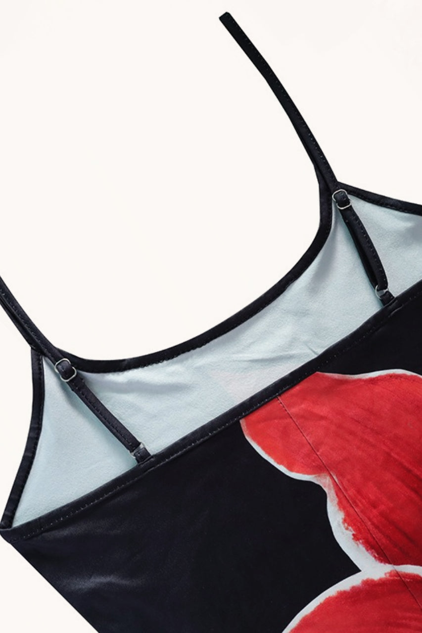 Wietske | Vestido maxi estampado justo