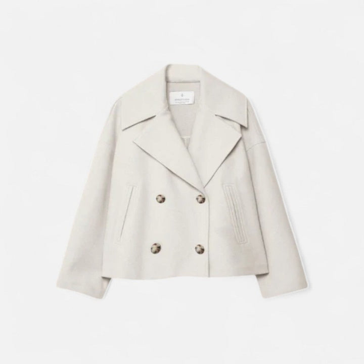 Damenjacke | Taillierte kurze Jacke mit Revers