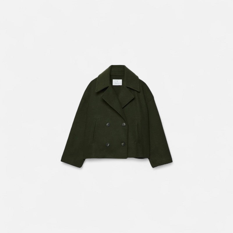 Damenjacke | Taillierte kurze Jacke mit Revers