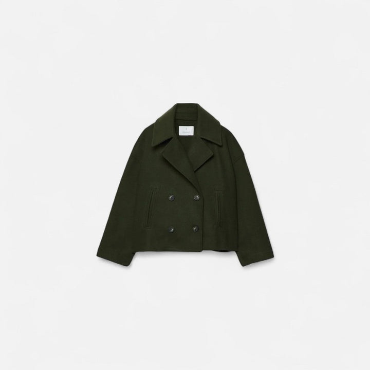 Damenjacke | Taillierte kurze Jacke mit Revers