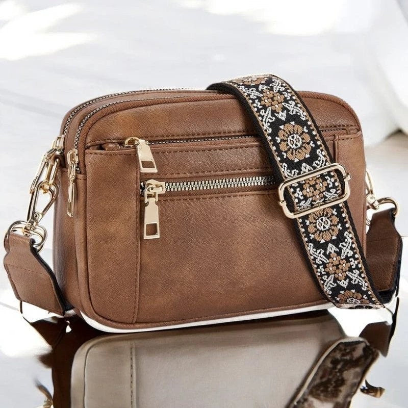 Mila | Verstellbare Schultertasche mit Blumenmuster