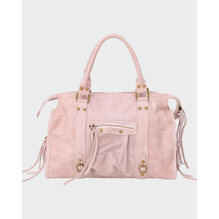 Eline | Strukturierte Handtasche mit Fransen