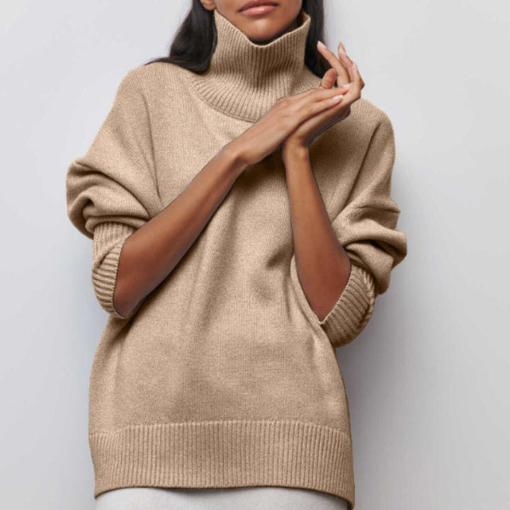 Adrianelys | High-Collar Sweater