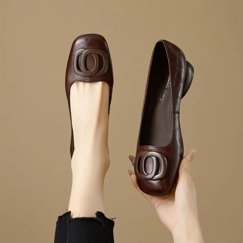 Opium | Gestileerde Slip-on Pumps met Ronde Neus
