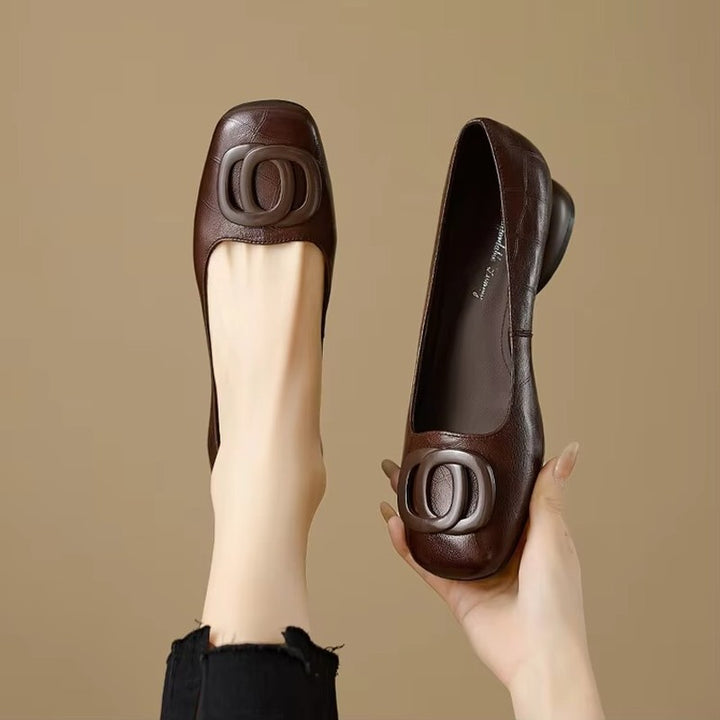 Opium | Gestileerde Slip-on Pumps met Ronde Neus