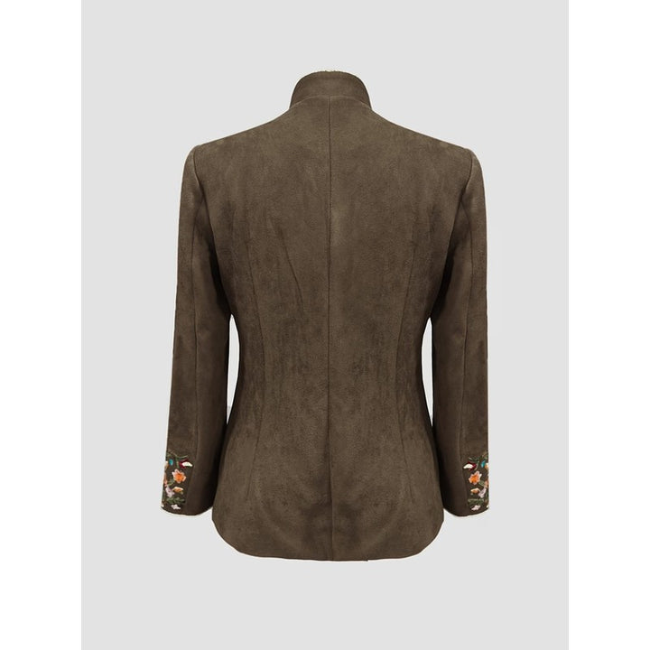 Sofia | Geborduurde blazer met stand-up kraag