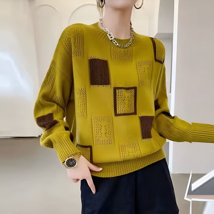 Zaydeanne | Patchwork Relaxed Fit Trui