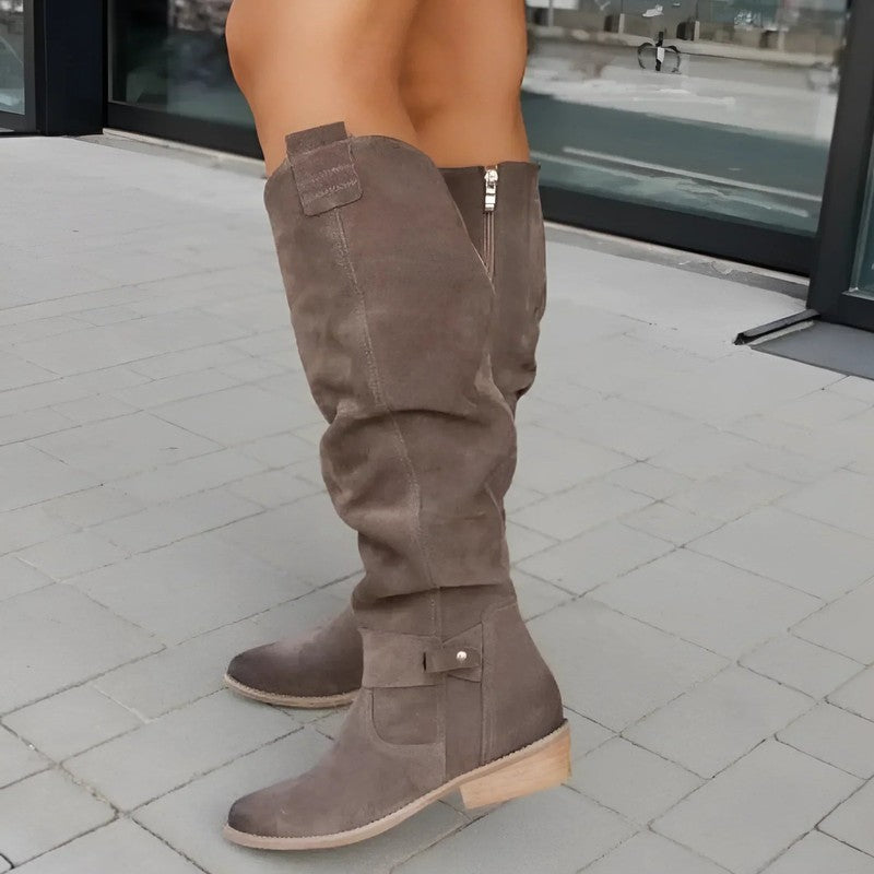 Clara | Slouchy Kniehoge Laarzen