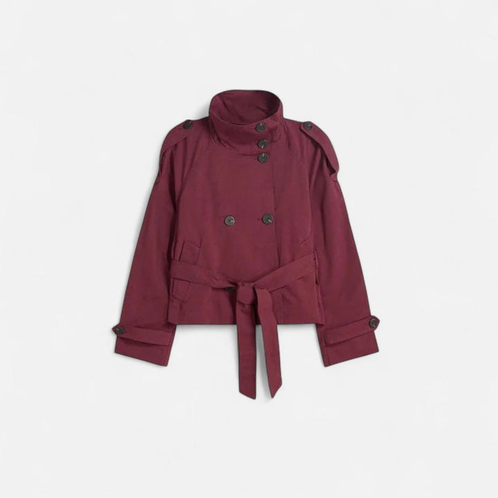 Sophia | Korte trenchcoat met ceintuur