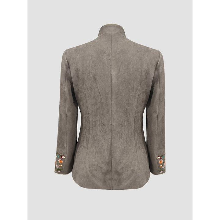 Sofia | Geborduurde blazer met stand-up kraag