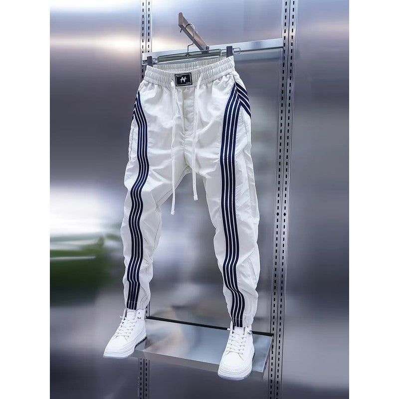 Daan | Striped Joggers with Elasticated Ankles