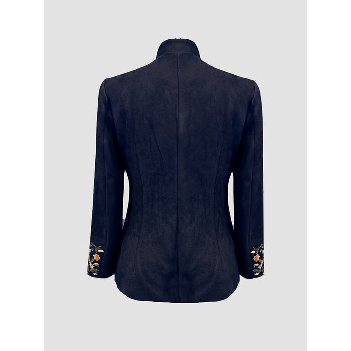 Sofia | Geborduurde blazer met stand-up kraag