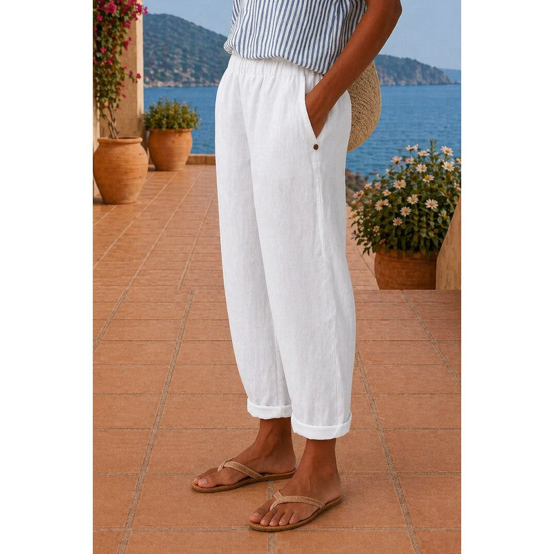 Katja | Pantalon ample à revers