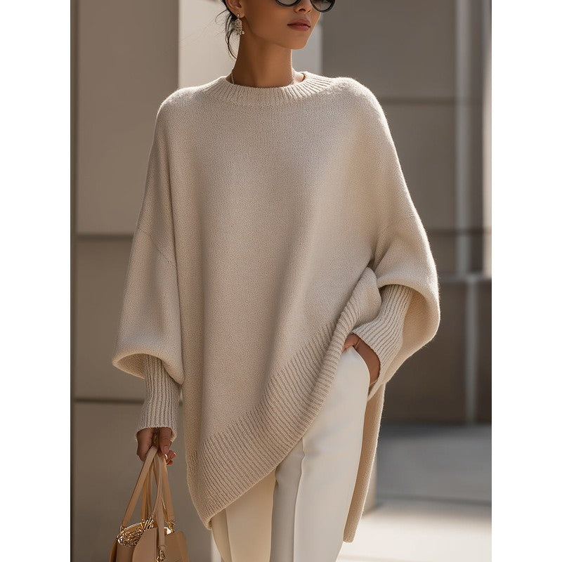 Livia | Oversize gebreide trui met batwing mouwen