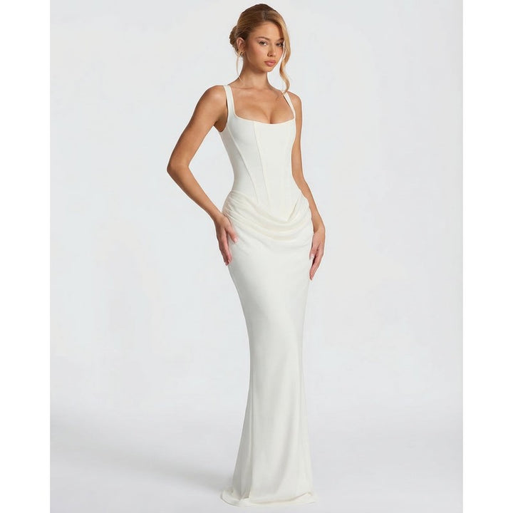 Olivia | Tailliertes Korsett-Maxikleid