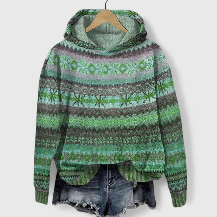 Elyvanyah | Retro Gedetailleerde Hoodie
