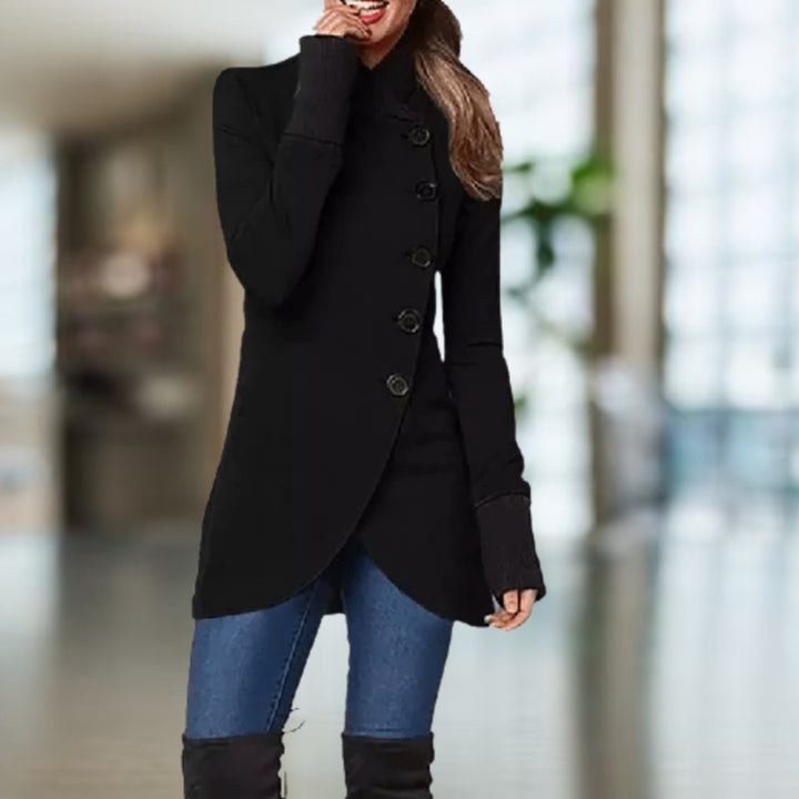 Anna | Asymmetrische Enkellange Jas