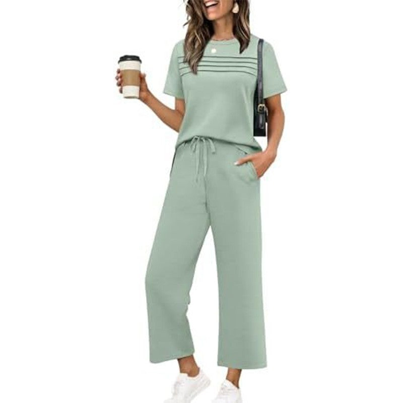 Anna | Relaxed Fit Loungeset met wijde pijpen
