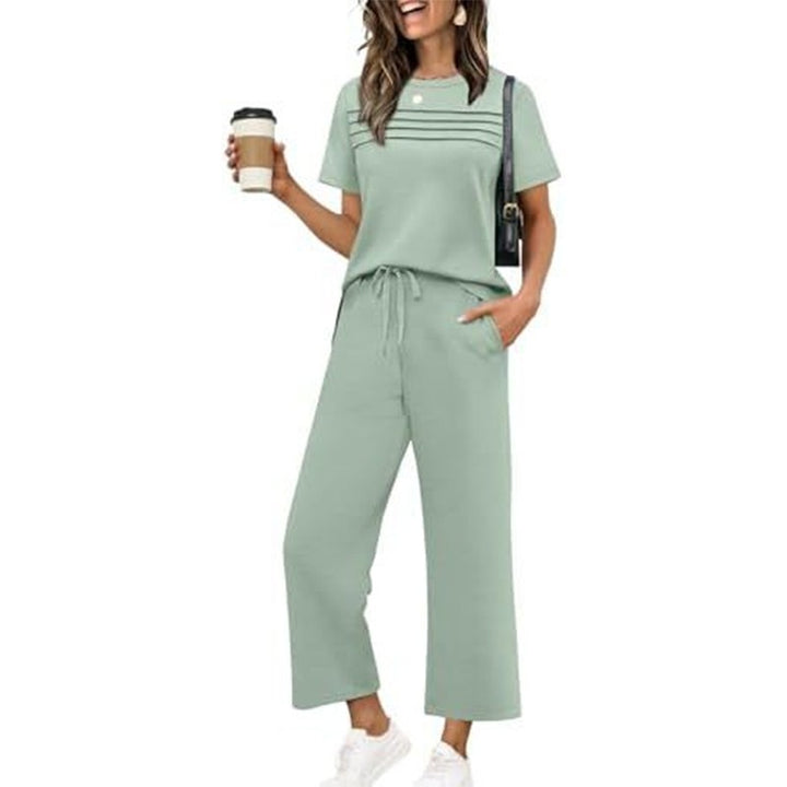 Anna | Relaxed Fit Loungeset met wijde pijpen
