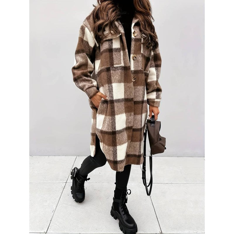 Elline | Chaqueta holgada de cuadros