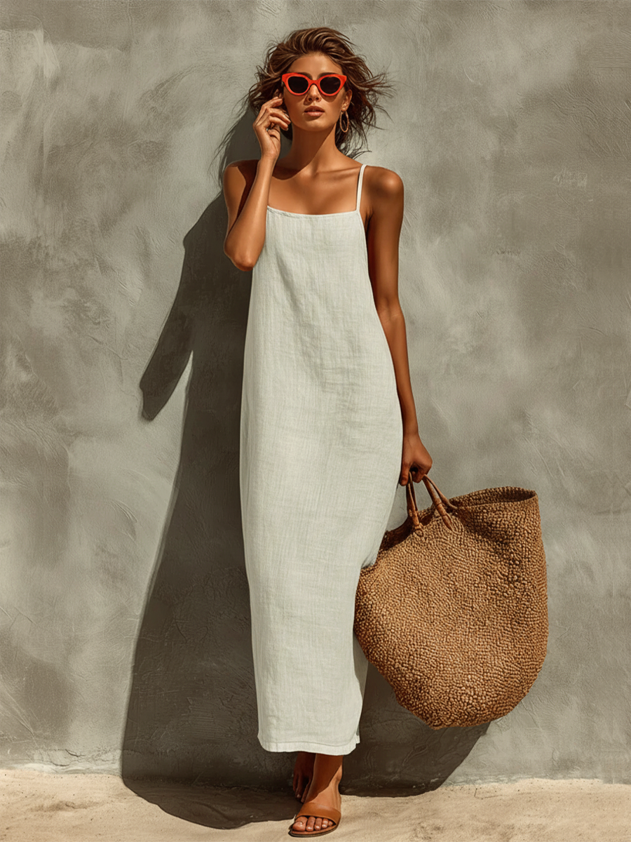 Saskia | Luftiges Baumwoll-Maxikleid