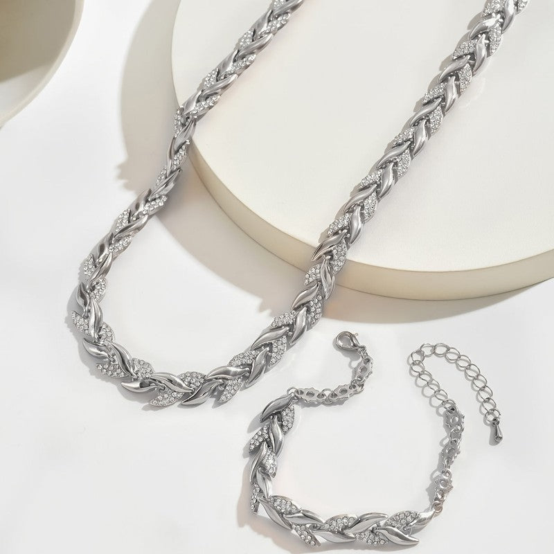 Juliette | Set met ketting en armband in vissenstaartmotief