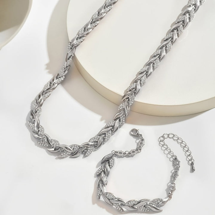 Juliette | Set met ketting en armband in vissenstaartmotief