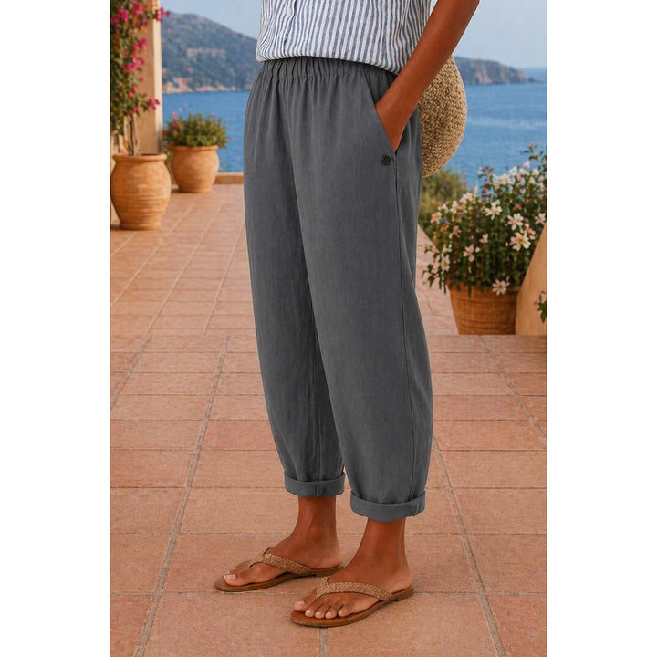 Katja | Pantalon ample à revers