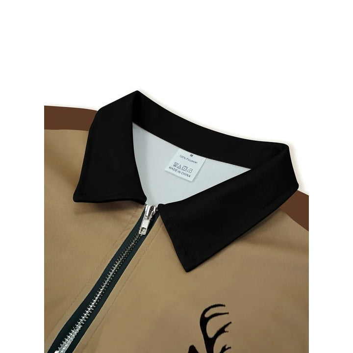 Victor | Long-Sleeve Polo Shirt with Zipper