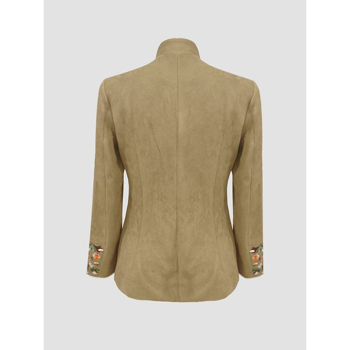 Sofia | Geborduurde blazer met stand-up kraag