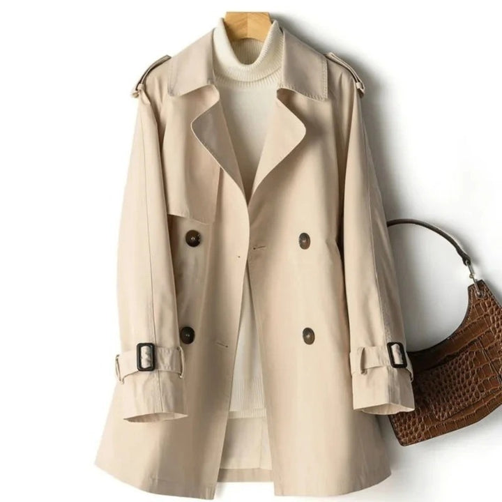 Manel | Trenchcoat met dubbele knopenrij