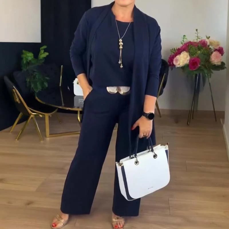 Madeline | Fato feminino elegante de perna larga