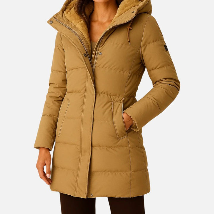 Sophia | Gekwalde winterjas met capuchon