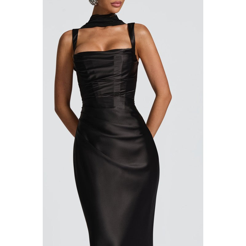 Calanthe | Maxi vestido con escote cuadrado